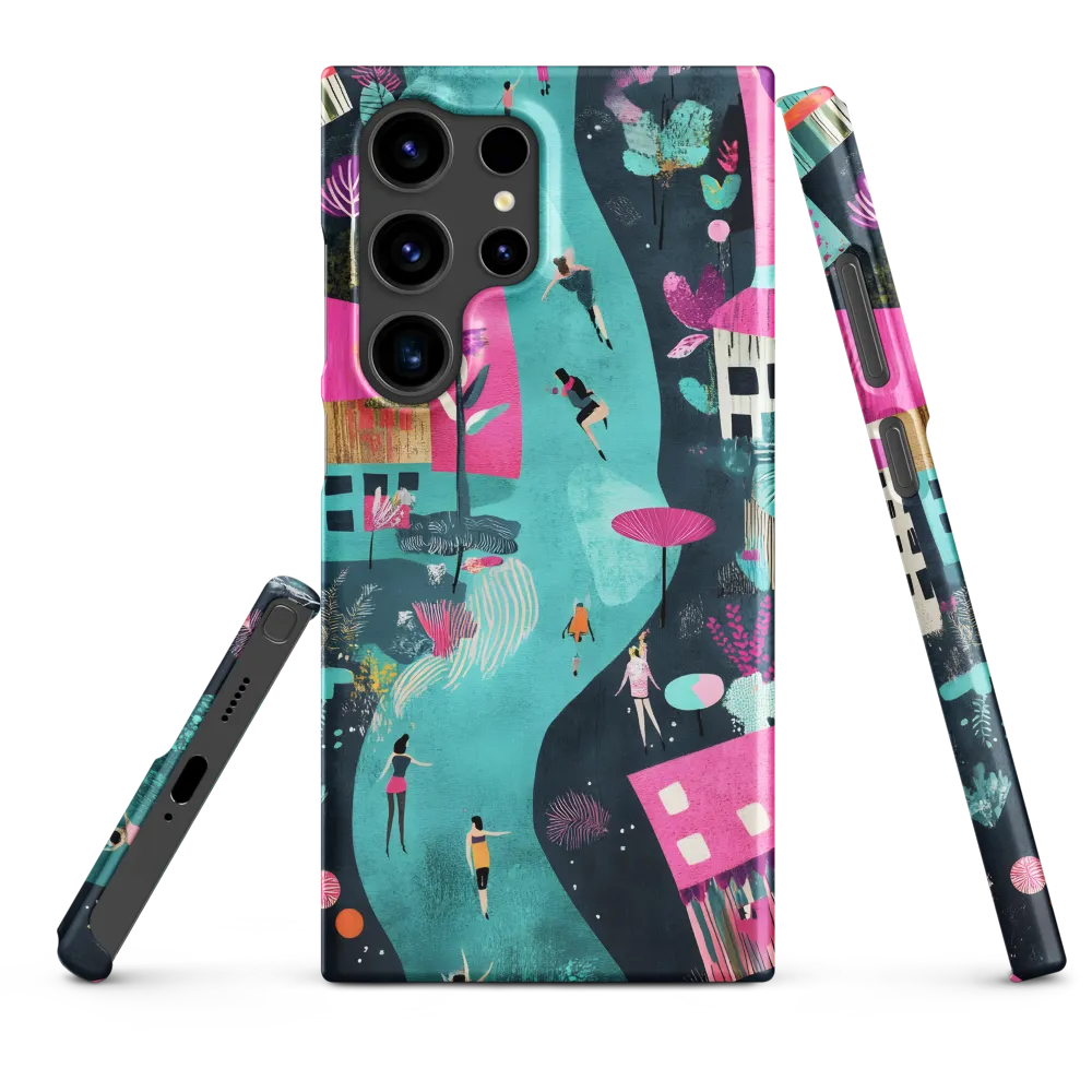 Whimsical Journey Through a Vibrant Landscape | Phone Case |  S24 Ultra | Snap Case | Matte