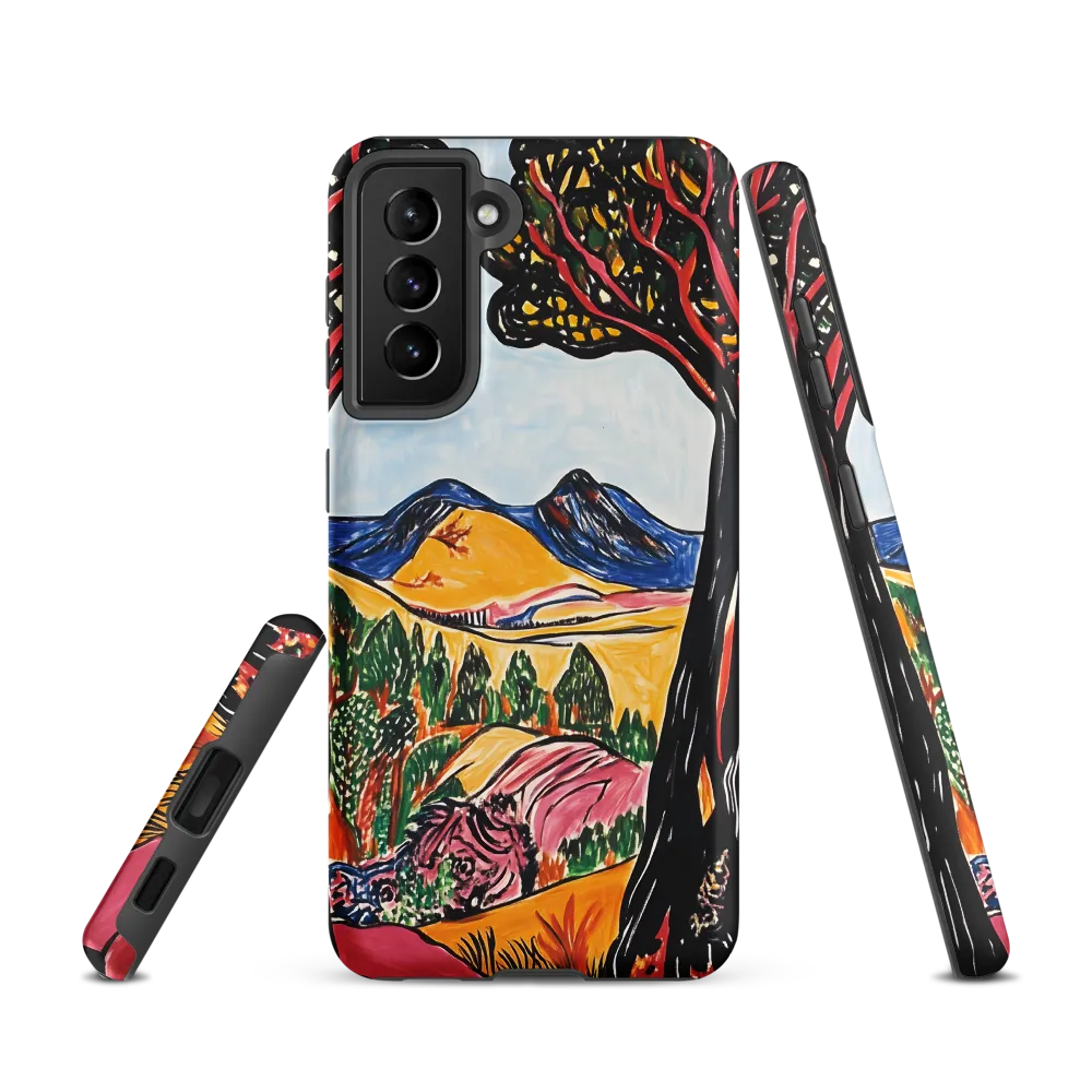 Vibrant Nature's Embrace | Phone Case |  S21 | Tough Case | Matte