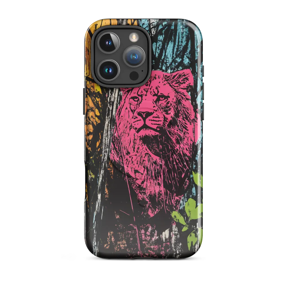 Fierce Vibrance: The Pink Lion