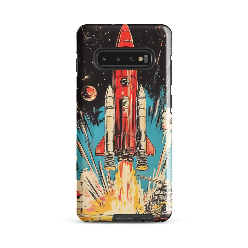 Ignition: A Retro Journey into Space | Phone Case |  S10 Plus | Tough Case | Glossy