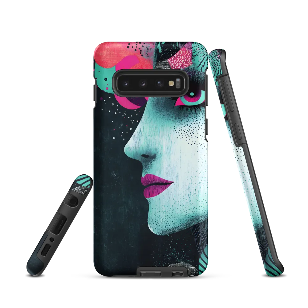 Mystical Beauty in Blue and Pink | Phone Case |  S10 | Tough Case | Matte
