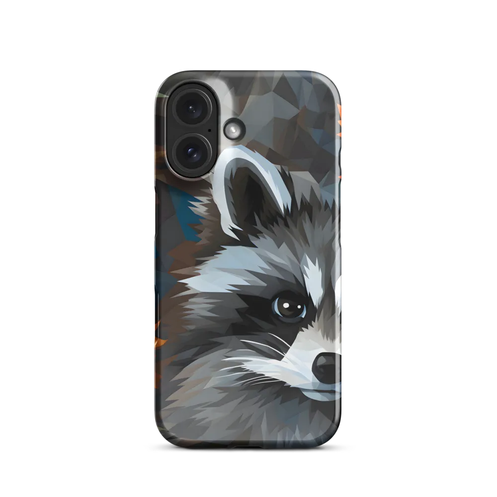 Whispers of Autumn: The Raccoon's Gaze | Phone Case |  16 | Snap Case | Glossy