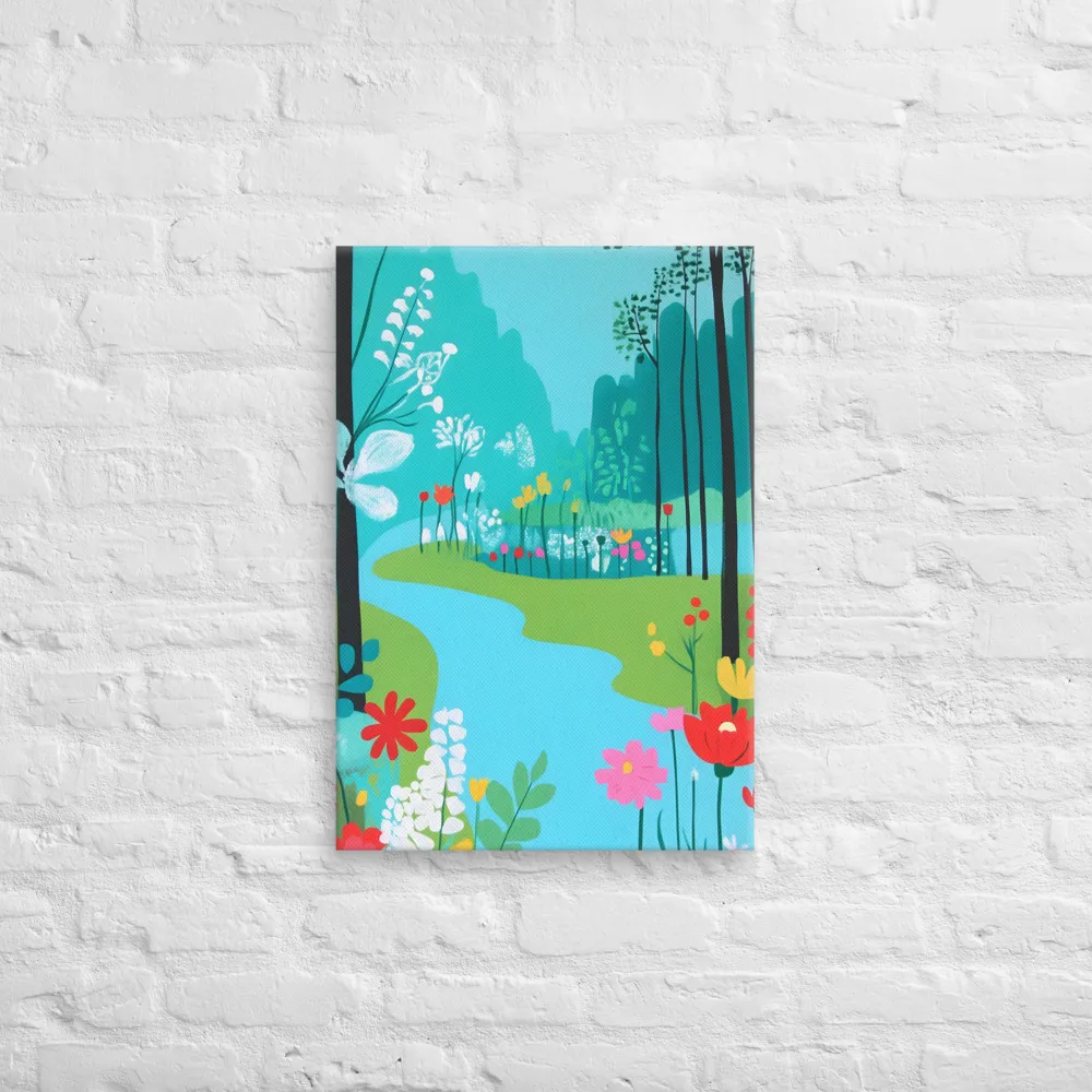 Whispers of Spring: A Colorful Retreat | Canvas | 18″×26″