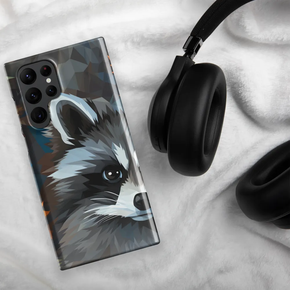 Whispers of Autumn: The Raccoon's Gaze | Phone Case |  S22 Ultra | Snap Case | Glossy