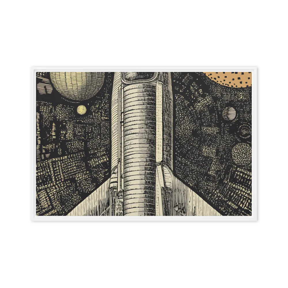 Voyage to the Unknown | Canvas with White Frame | 20″×30″