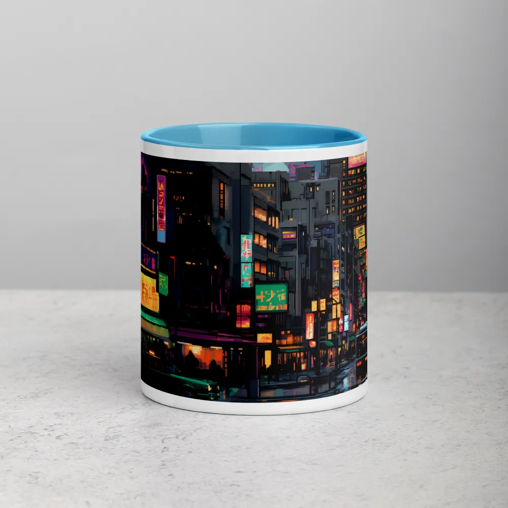 Neon Dreams: A Pixelated Urban Night