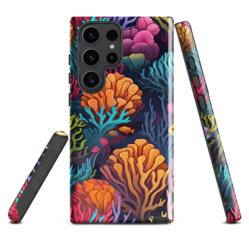 Underwater Harmony: A Coral Reef Wonderland | Phone Case |  S23 Ultra | Tough Case | Glossy