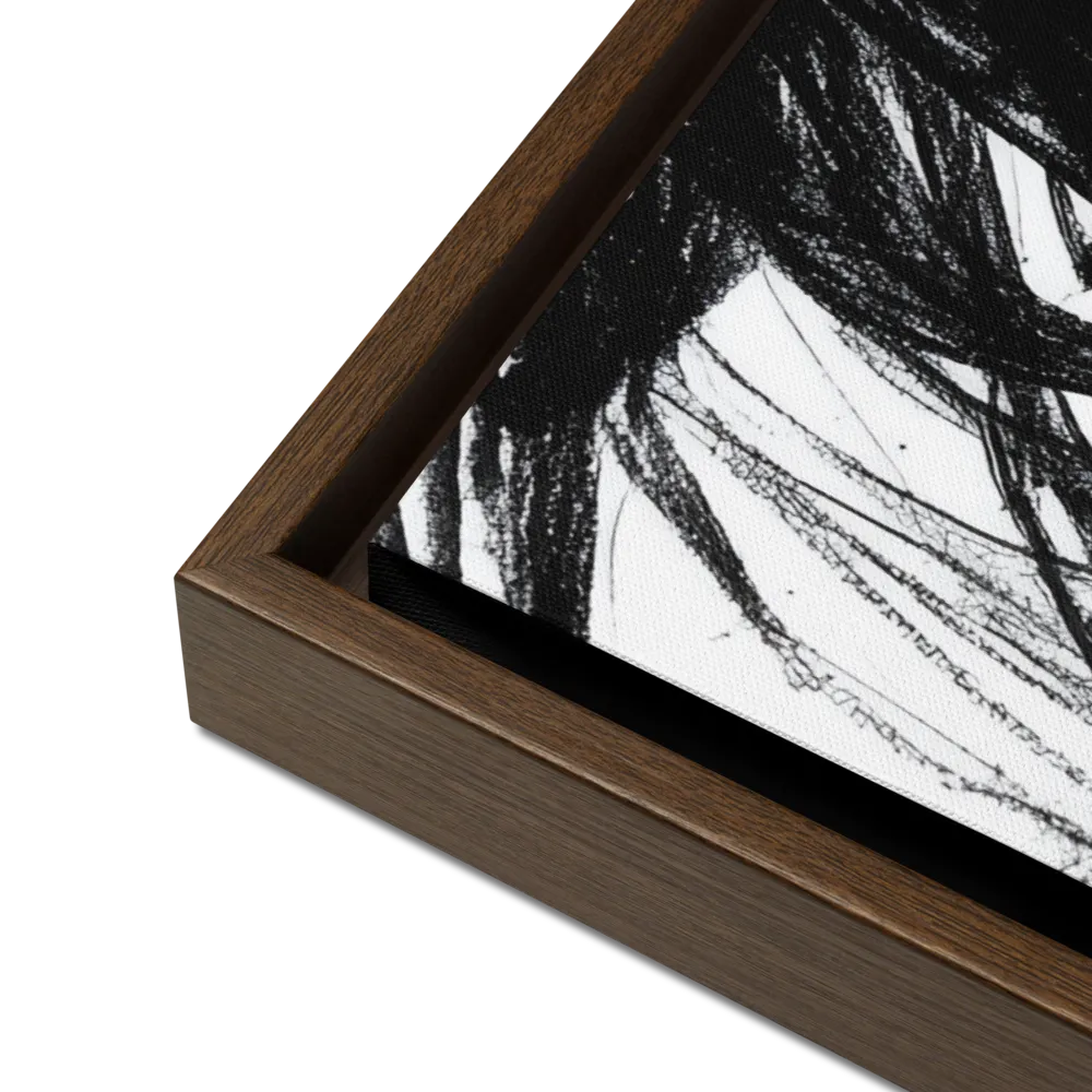 Whispers of Elegance | Canvas with Brown Frame | 24″×36″