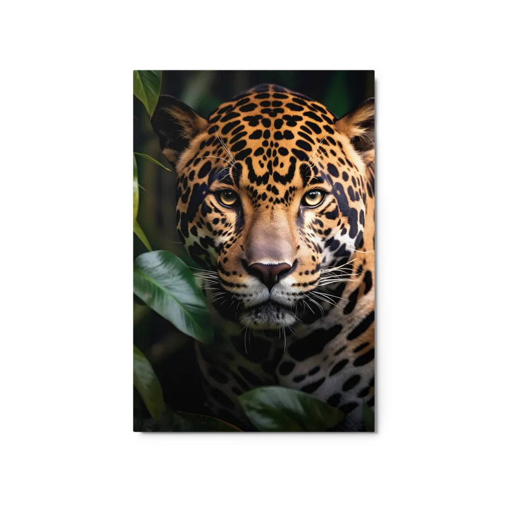 The Intensity of Nature: A Jaguar’s Gaze | Metal Print | 20″×30″