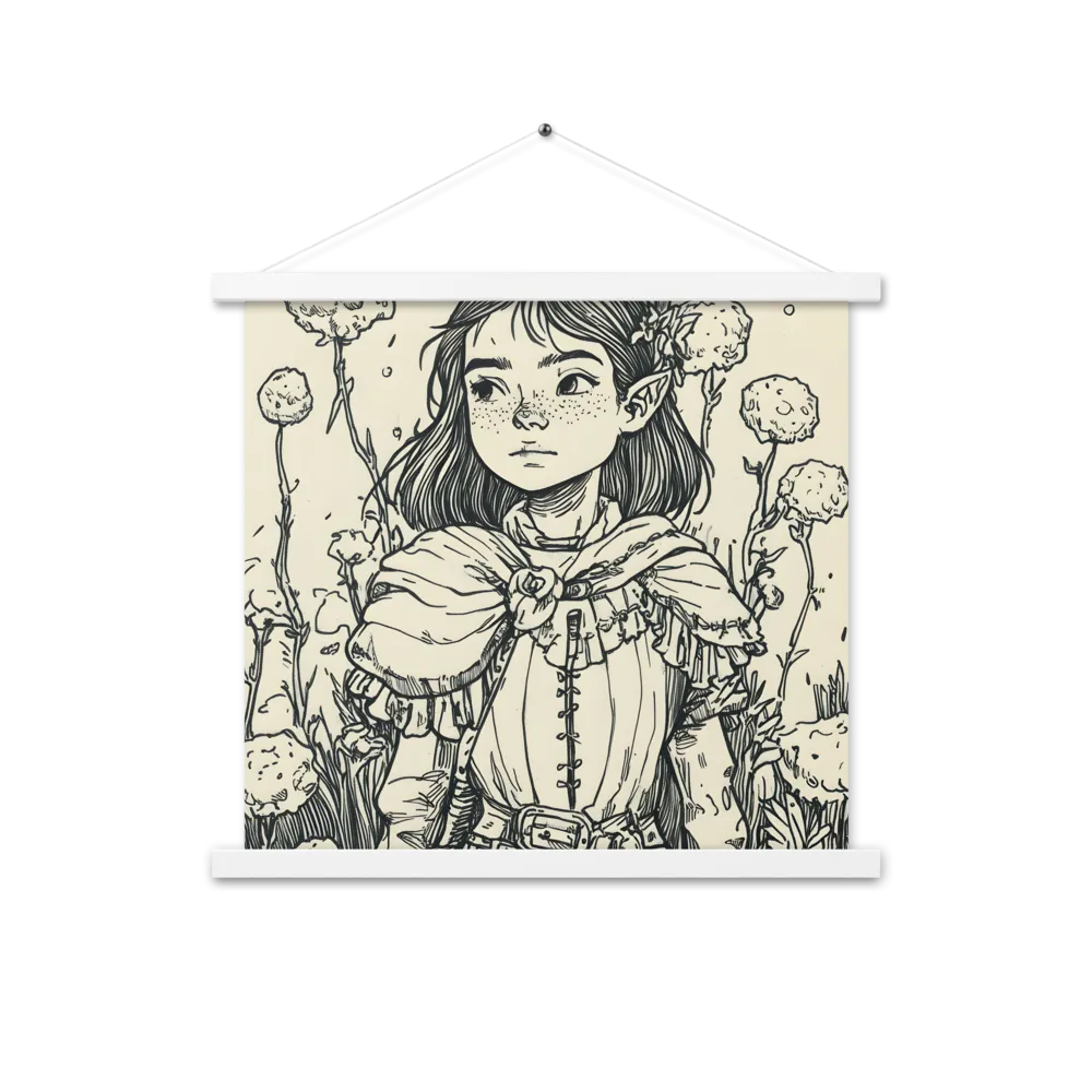 A Young Guardian of Nature | Poster With White Wood Hanger | 18″×18″