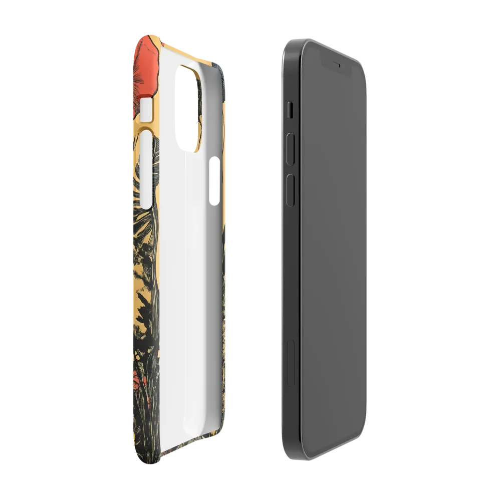 Floral Majesty: The Elephant's Sanctuary | Phone Case |  12 Pro | Snap Case | Matte