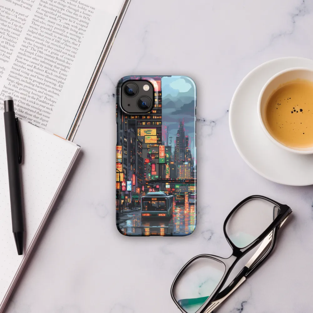 Neon Dreams: A Pixelated Urban Night