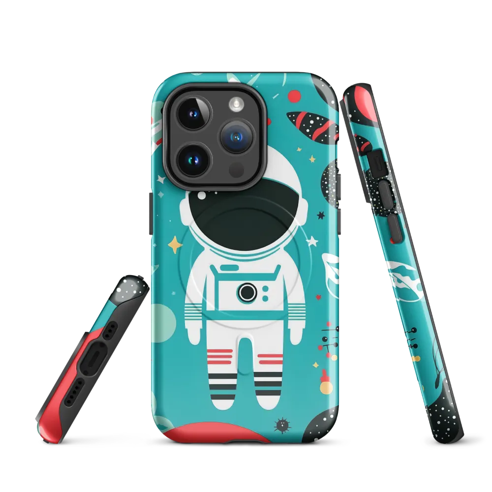Whimsical Astronaut in Cosmic Wonderland