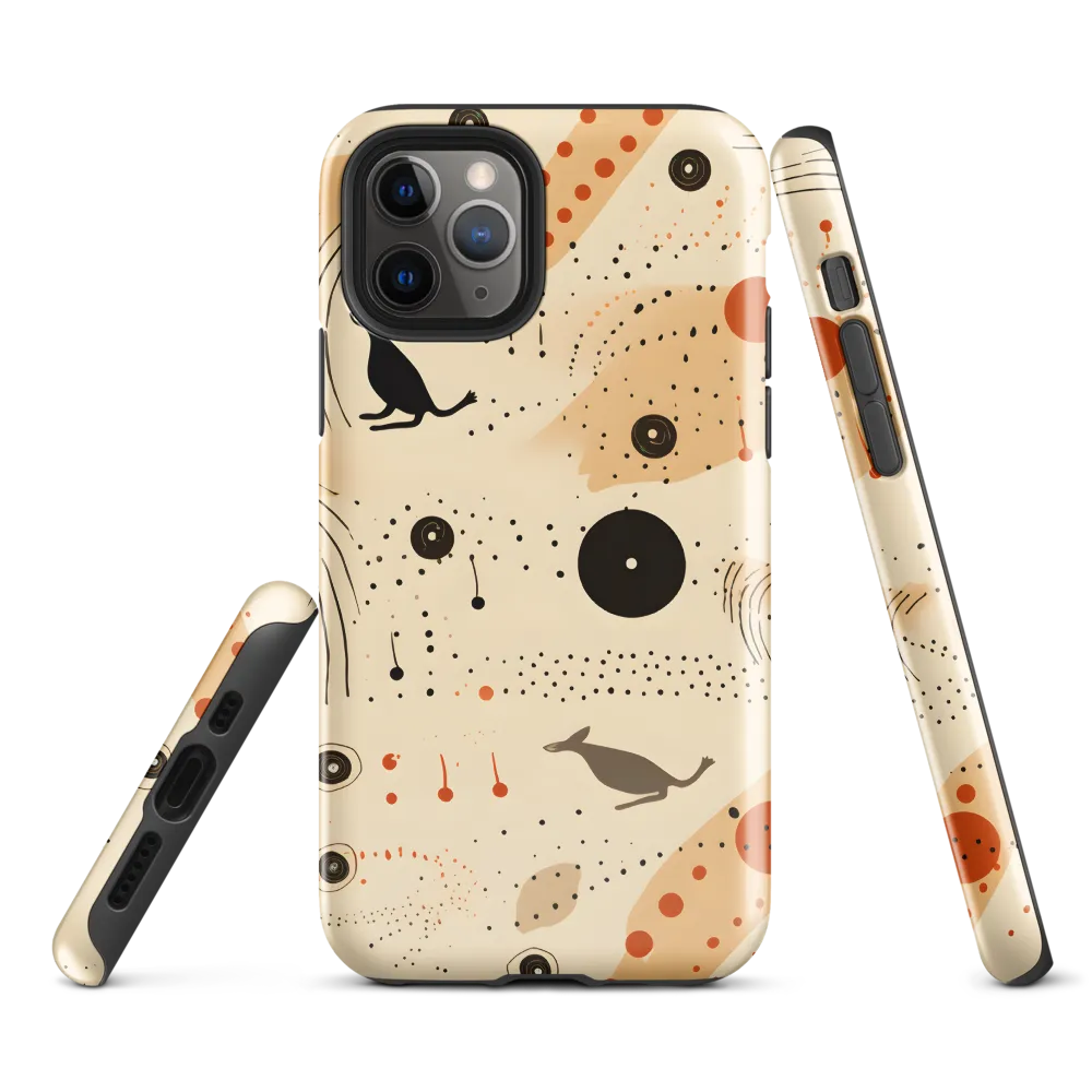 Playful Patterns in Earth Tones | Phone Case |  11 Pro | Tough Case | Glossy