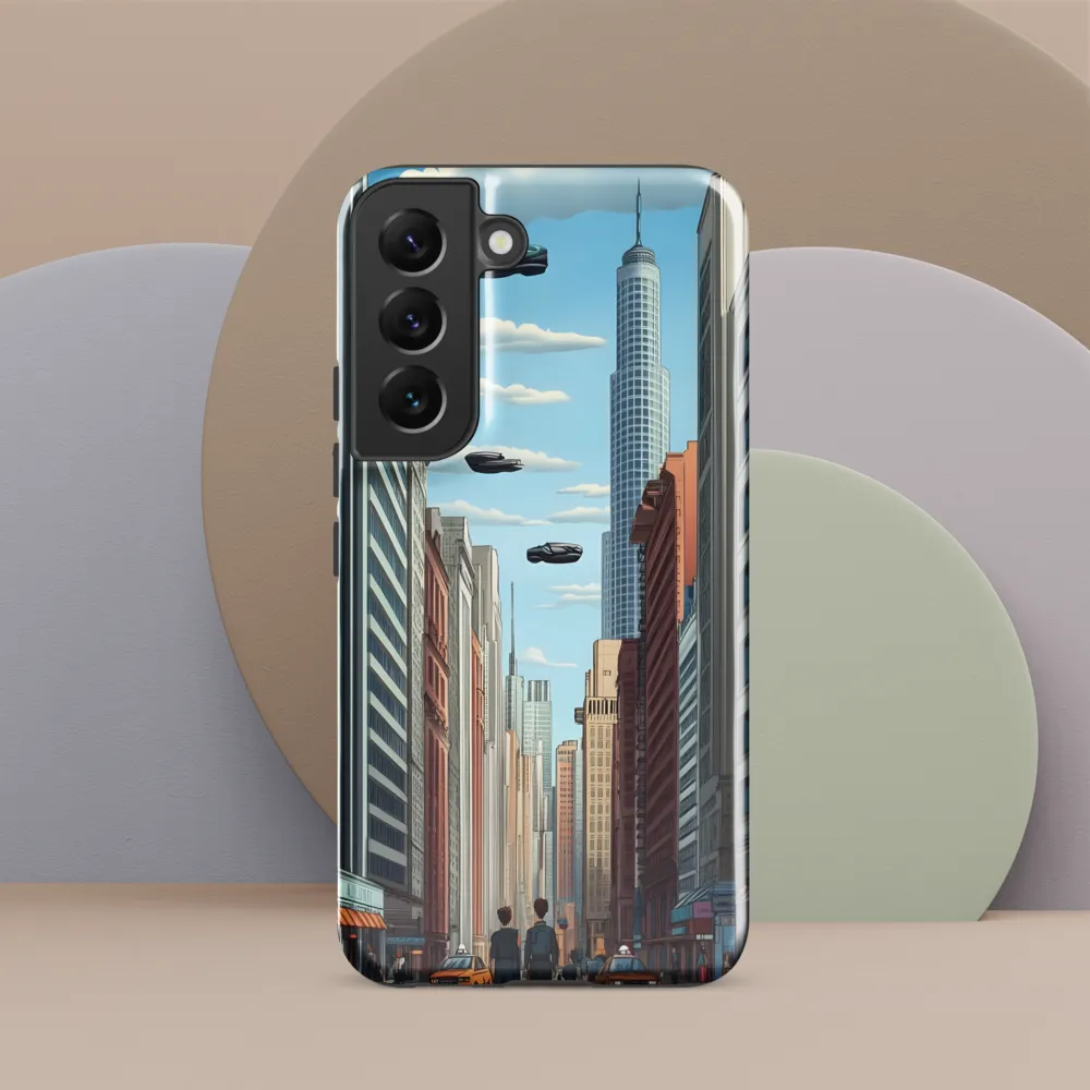 Futuristic Stroll through the Urban Skyline