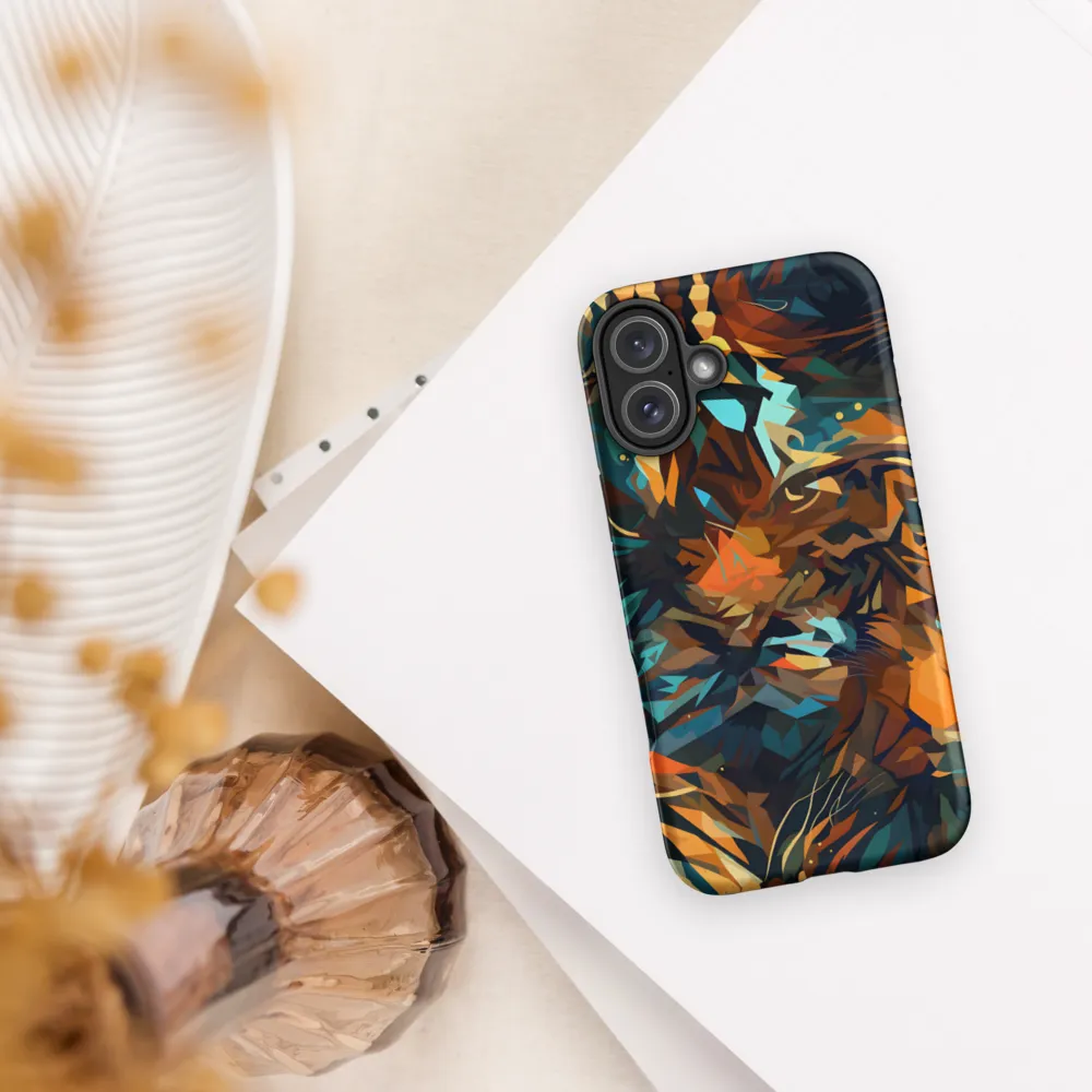 Wild Symphony: Abstract Tigers | Phone Case |  16 Plus | Tough Case | Matte