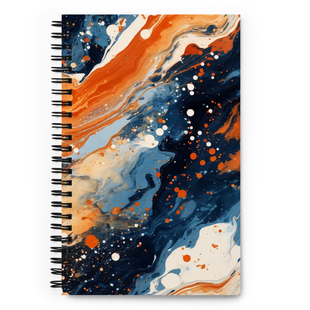 Fluid Dance of Colors | Spiral Notebook