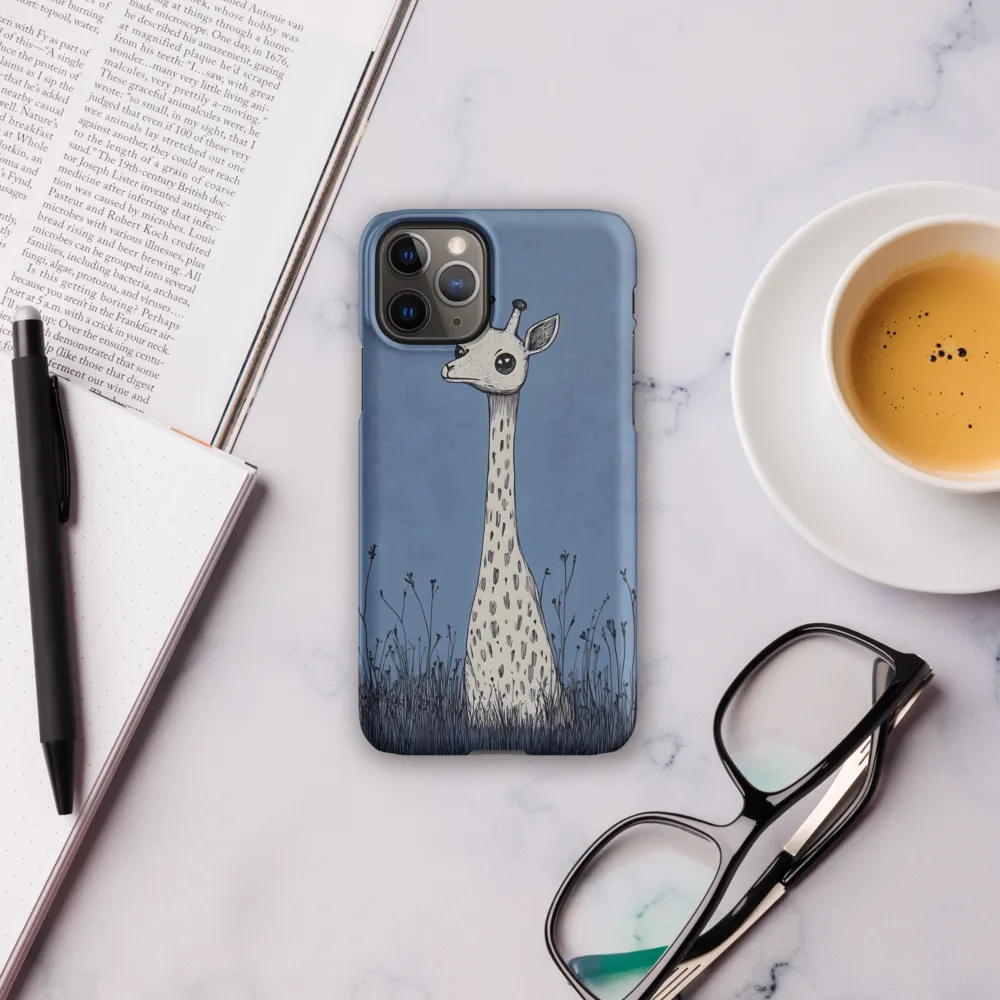 Whimsical Giraffe in Blue