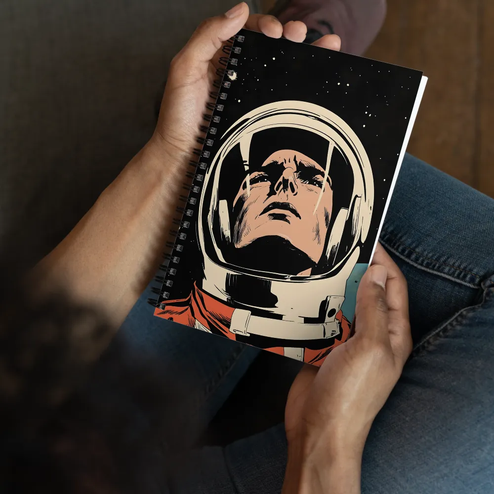 Gaze of the Astronaut | Spiral Notebook