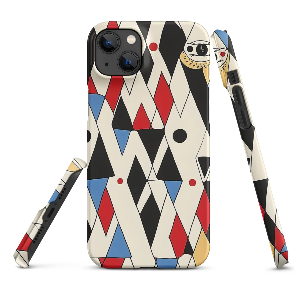 Dynamic Geometric Symphony | Phone Case |  14 Plus | Snap Case | Matte