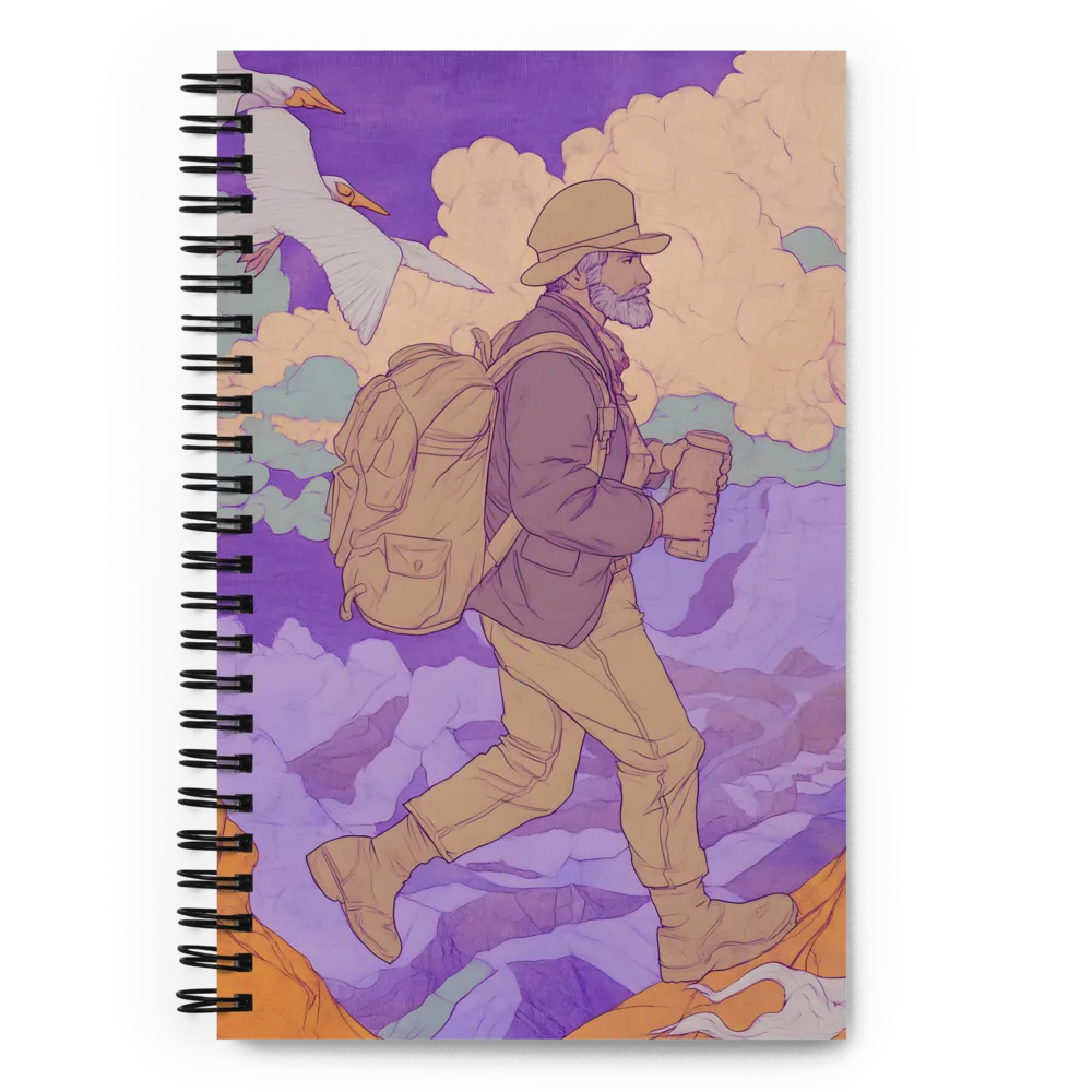 Journey Through the Clouds | Spiral Notebook