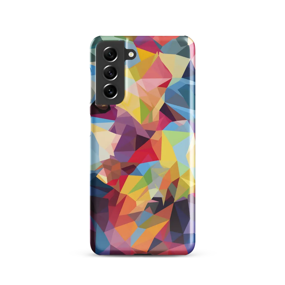 Playful Geometry: The Bear's Face | Phone Case |  S21 | Snap Case | Glossy