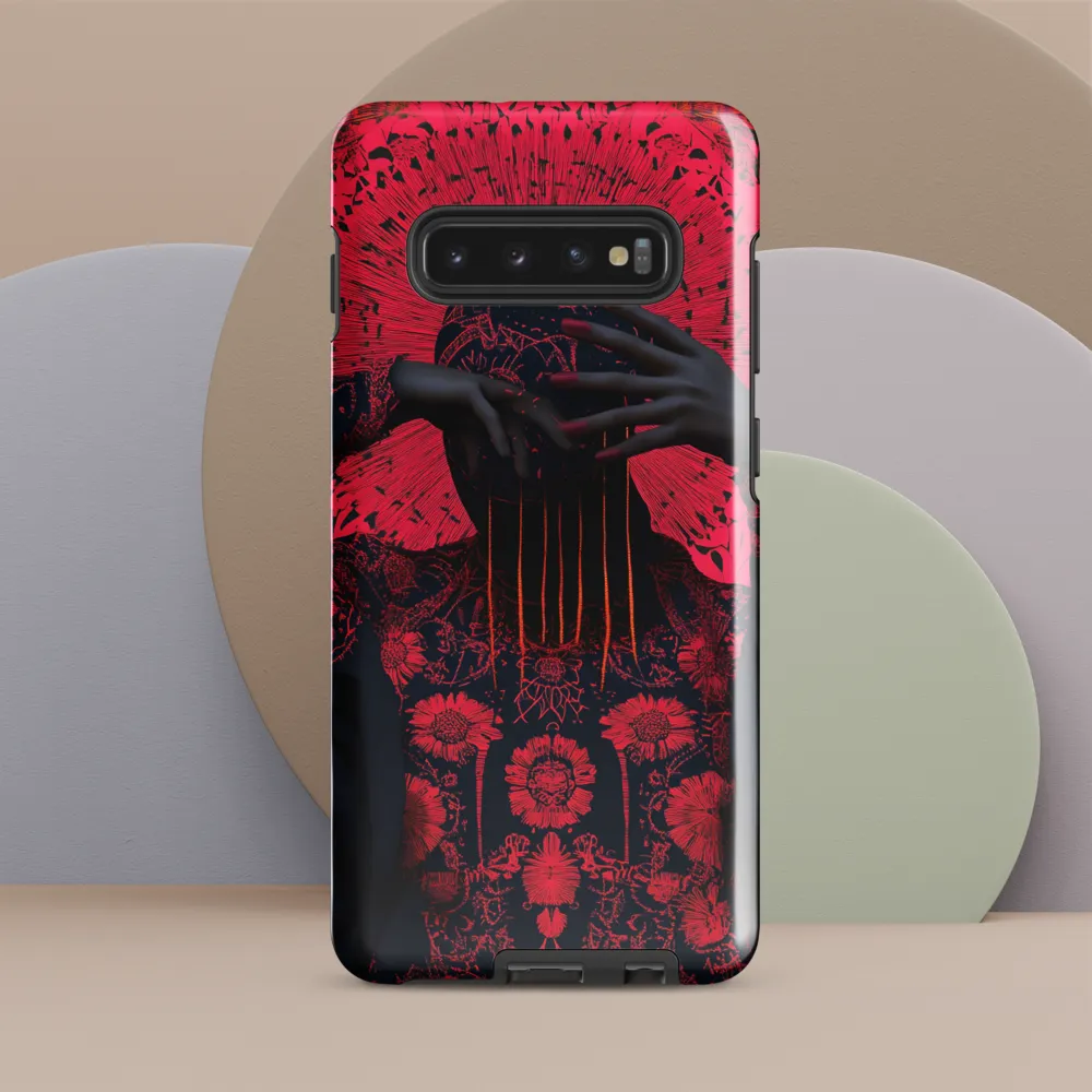 Floral Enigma | Phone Case |  S10 Plus | Tough Case | Glossy