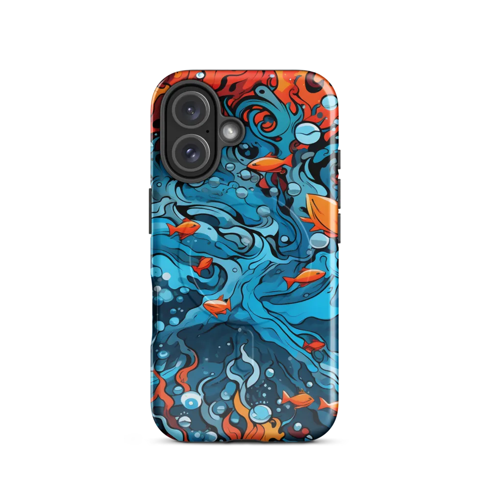 Fluid Harmony: Ocean and Flames