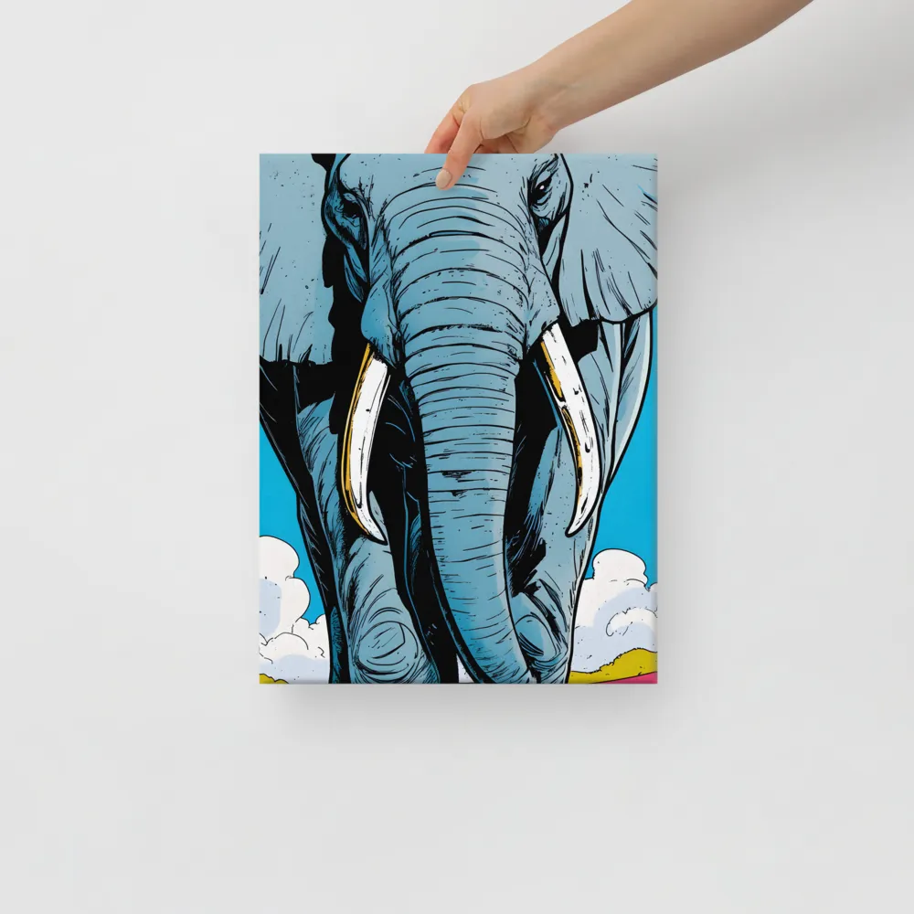 Majestic Presence: The Elephant | Canvas | 12″×16″