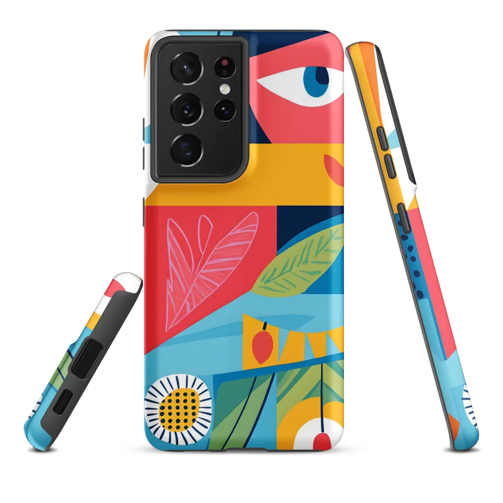 Vibrant Geometric Visage