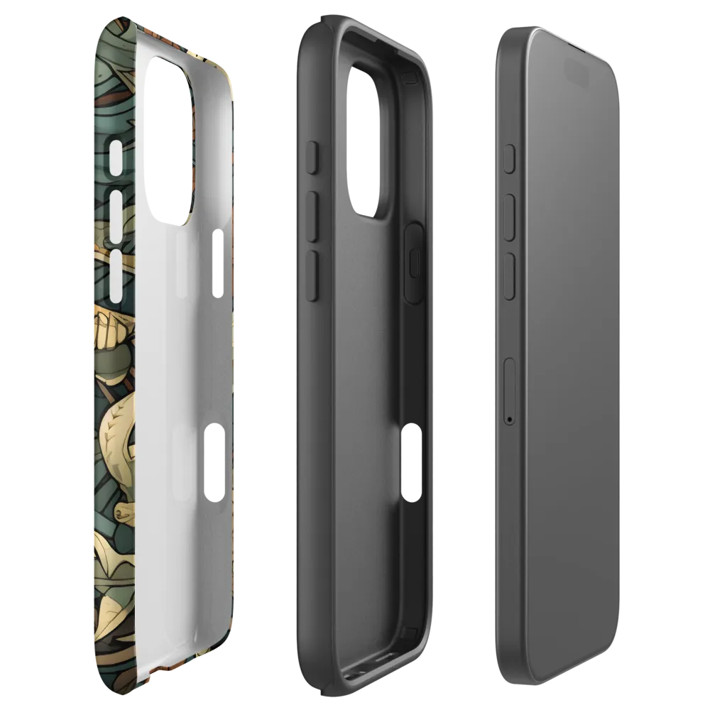 Dynamic Harmony of Sharks and Flora | Phone Case |  16 Pro Max | Tough Case | Matte