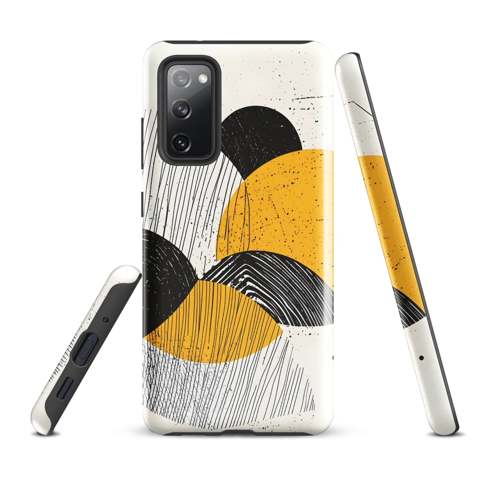 Dynamic Harmony in Black and Yellow