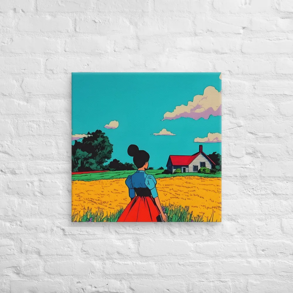 Whispers of a Sunlit Meadow | Canvas | 24″×24″