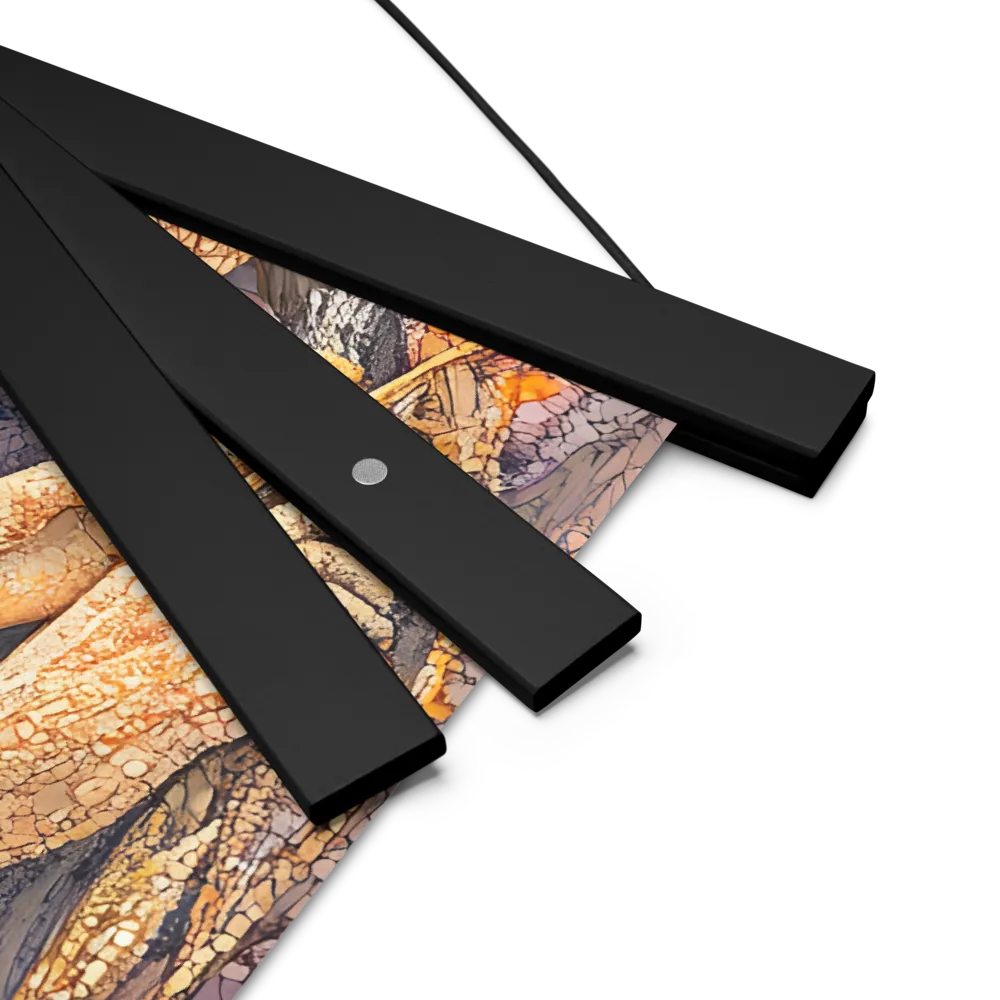 Whispers of the Frosted Meadow | Poster With Black Wood Hanger | 18″×18″