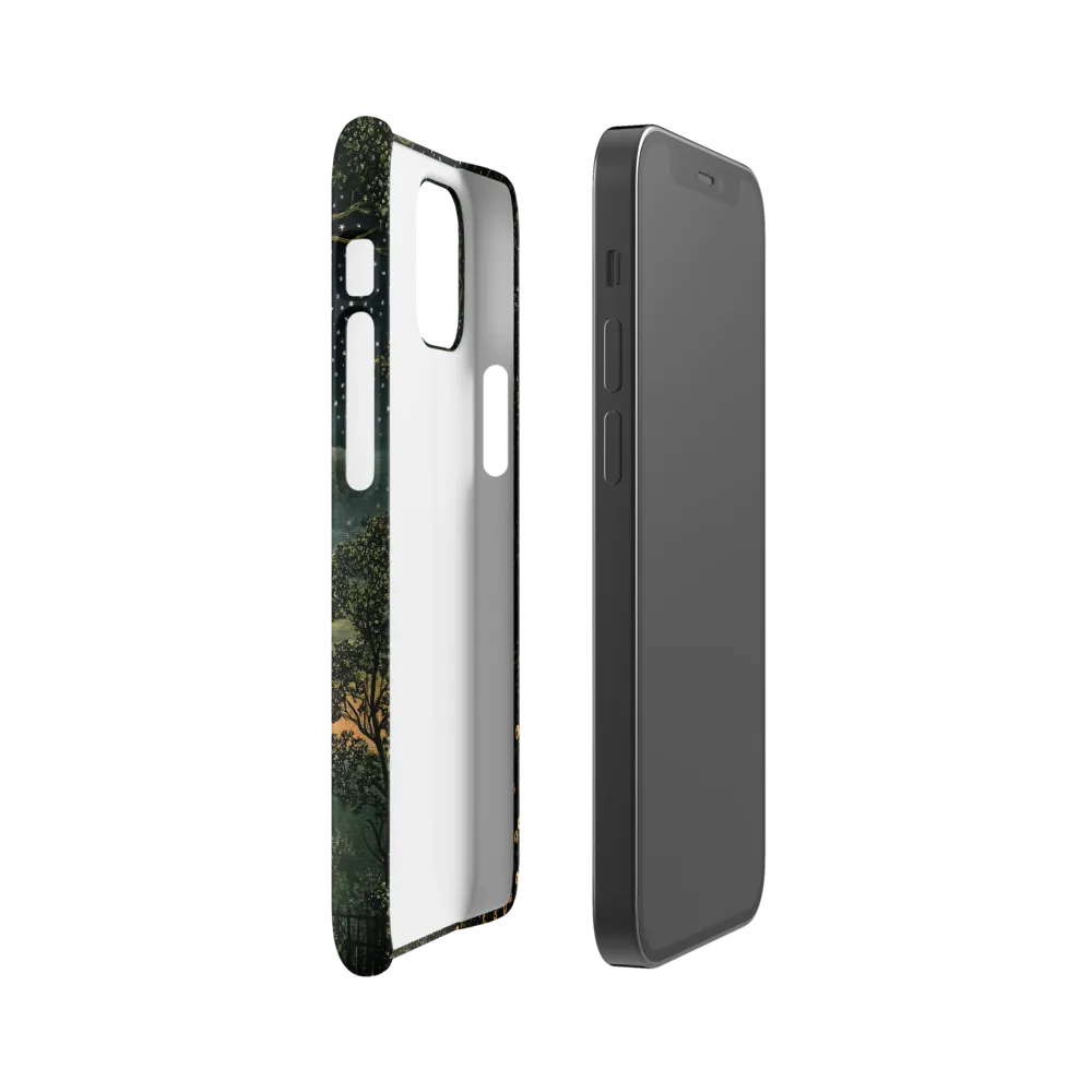 Mystical Nightscape Under the Full Moon | Phone Case |  12 Mini | Snap Case | Matte