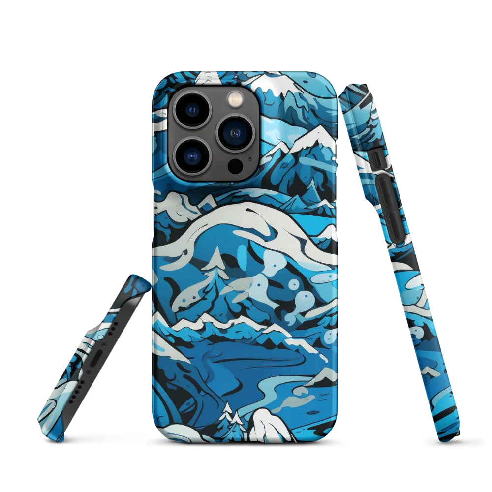 Frozen Harmony: A Blue Mountain Odyssey | Phone Case |  14 Pro | Snap Case | Matte