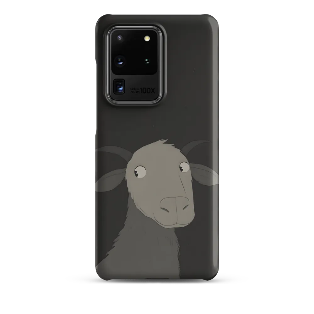 Whimsical Goat in Darkness