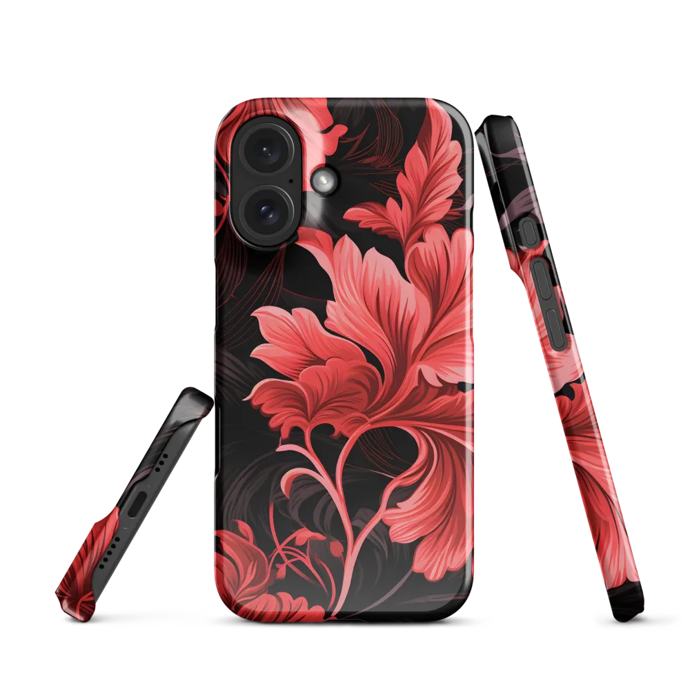 Tropical Elegance in Red | Phone Case