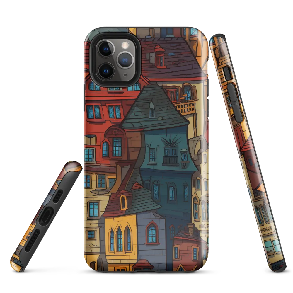 Whimsical Urban Mosaic | Phone Case |  11 Pro Max | Tough Case | Glossy