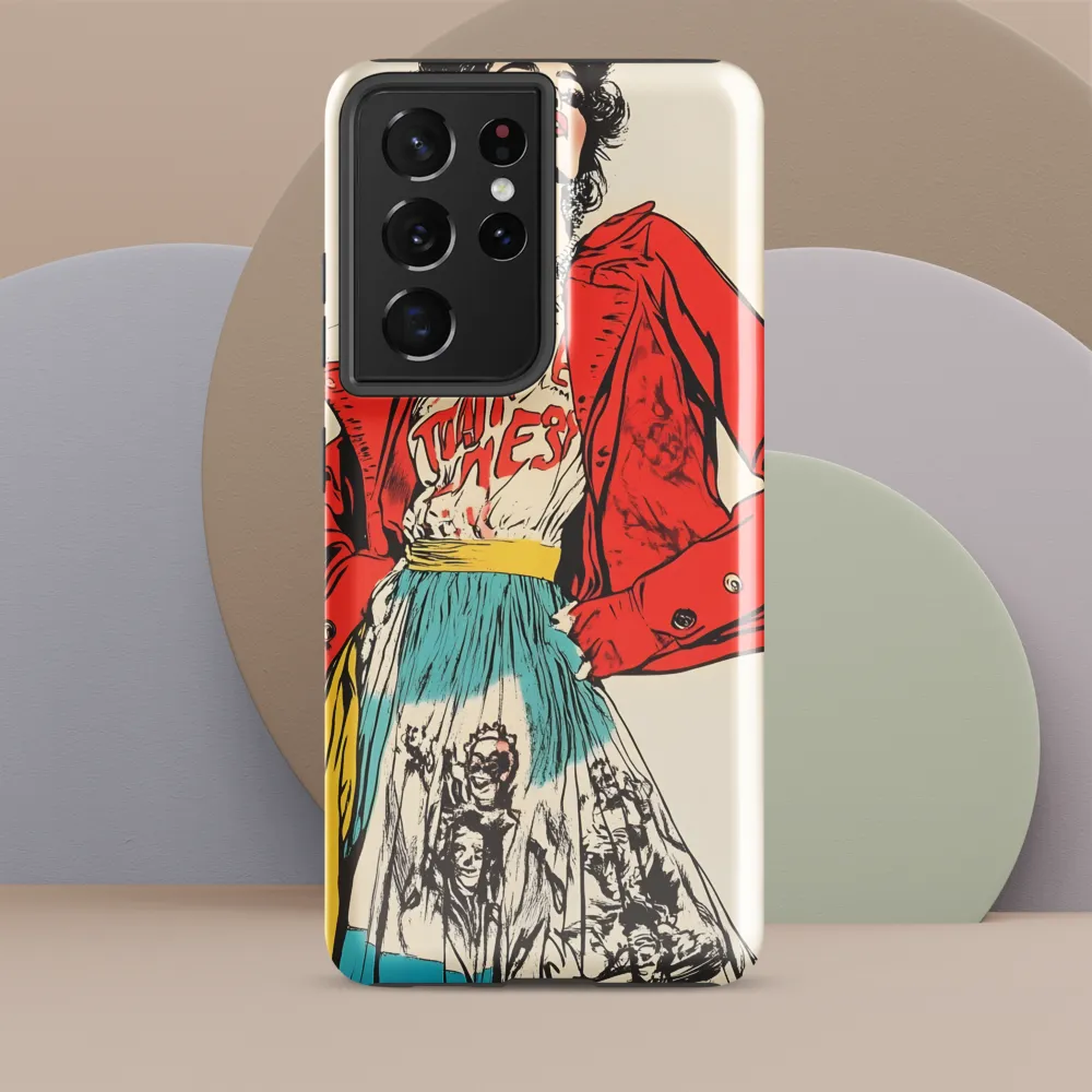 Vibrant Elegance: A Pop Art Fashion Statement