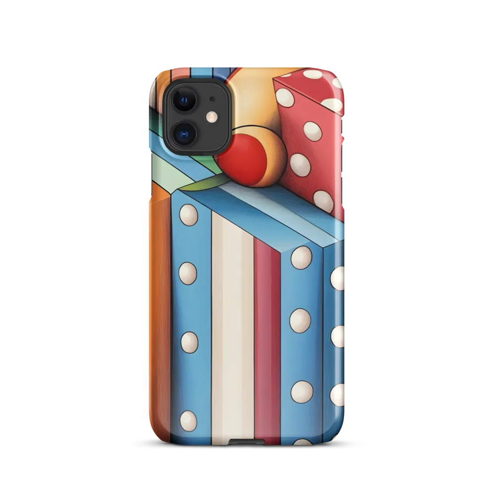 Vivid Geometry: A Playful Arrangement | Phone Case |  11 | Snap Case | Glossy