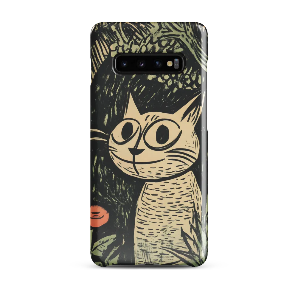 Whimsical Cat in the Forest | Phone Case |  S10 Plus | Snap Case | Glossy