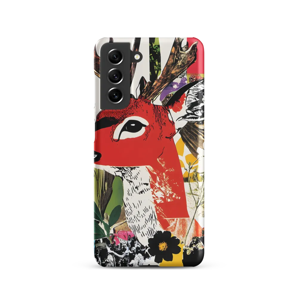 Vibrant Harmony: The Deer in Nature | Phone Case |  S21 | Snap Case | Matte