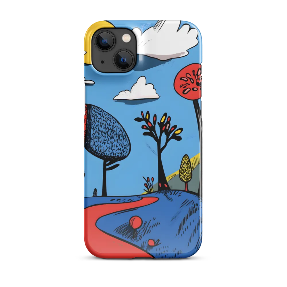 Whimsical Pathways Through a Colorful Landscape