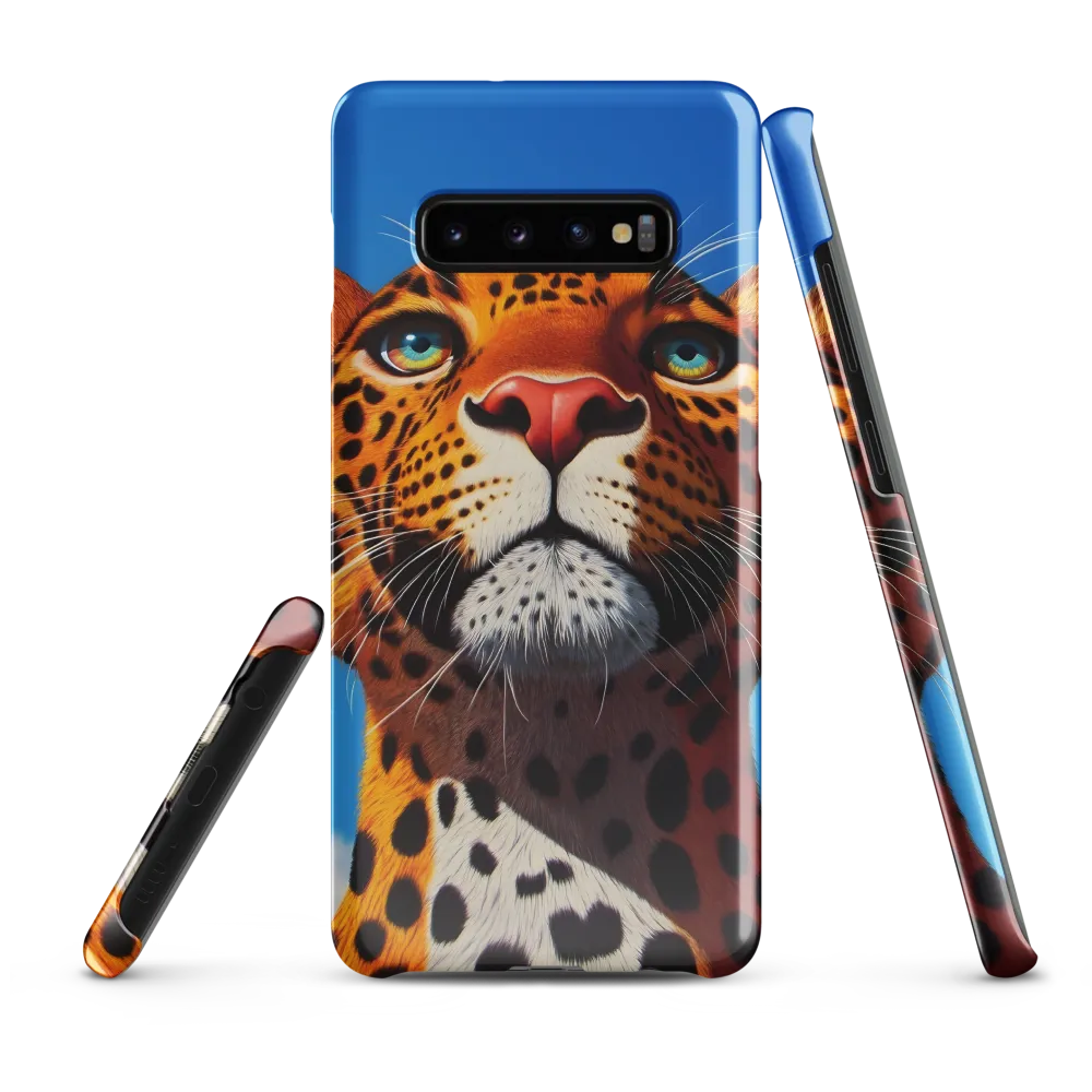 Regal Gaze: The Leopard's Majesty | Phone Case |  S10 Plus | Snap Case | Glossy