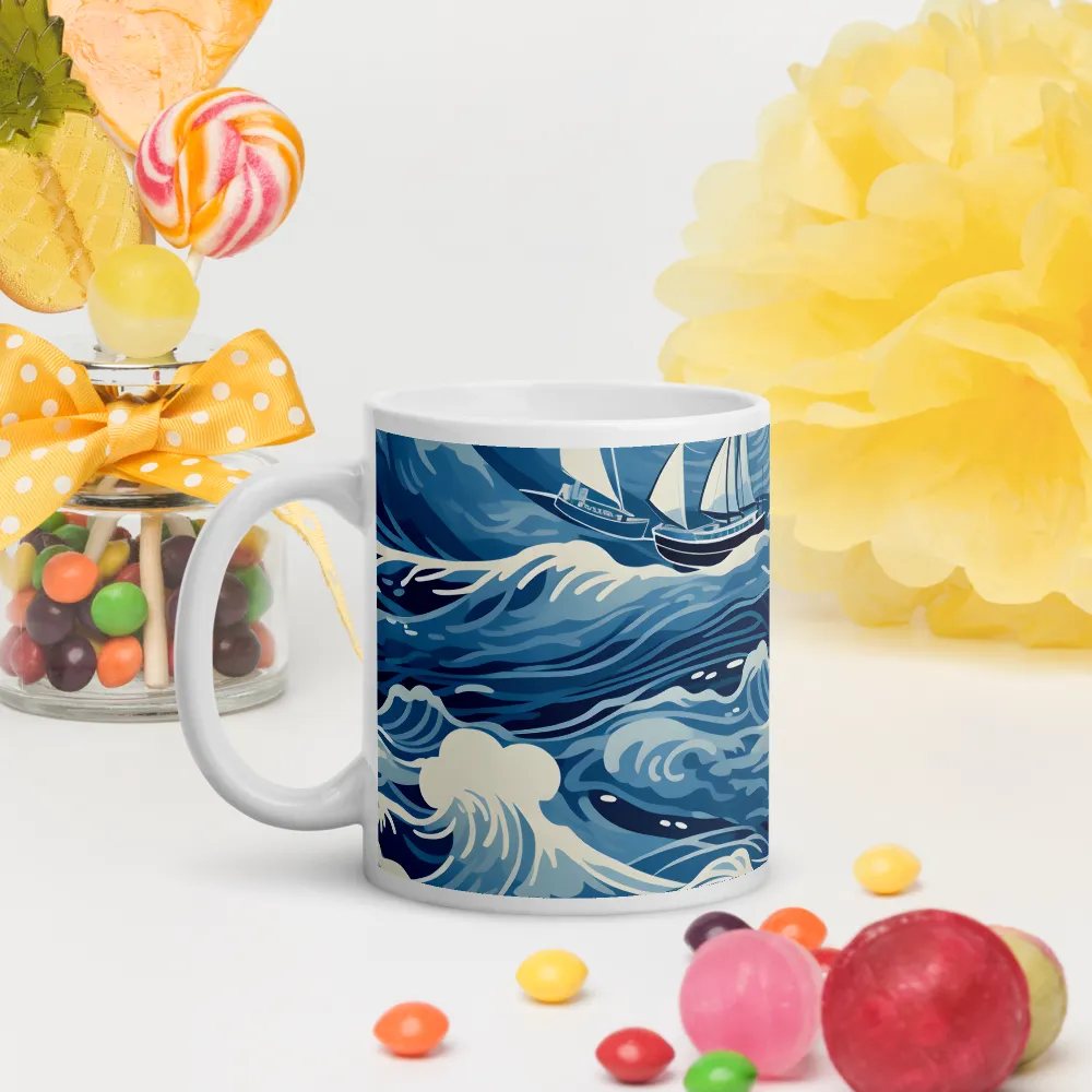 Nautical Dreams: Waves of Adventure | Mugs | Multiple Sizes & Colors