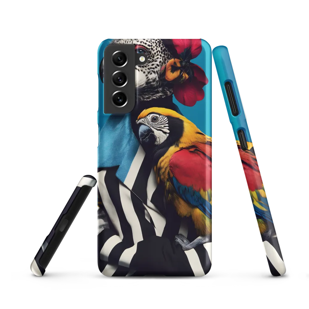 Vibrant Fusion of Flora and Fauna | Phone Case |  S21 | Snap Case | Matte