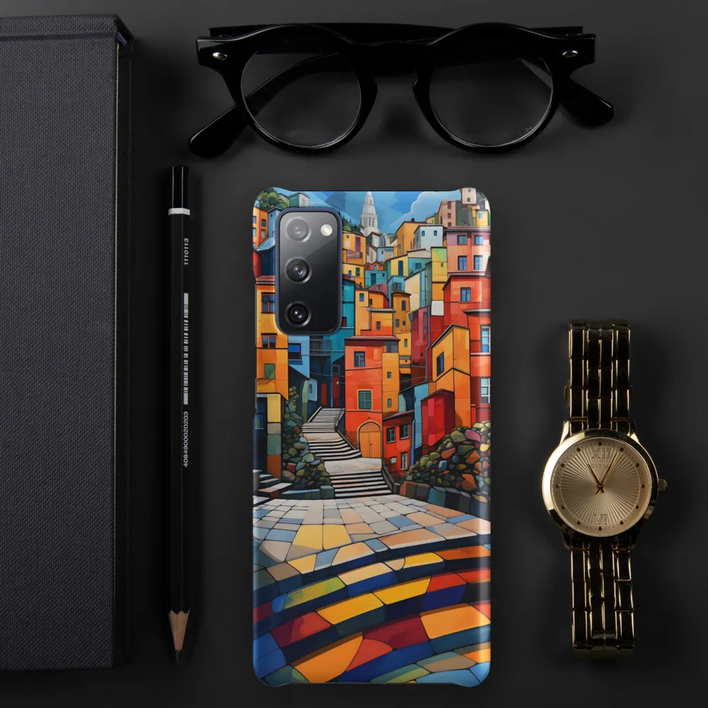 Vibrant Village: A Cubist Journey