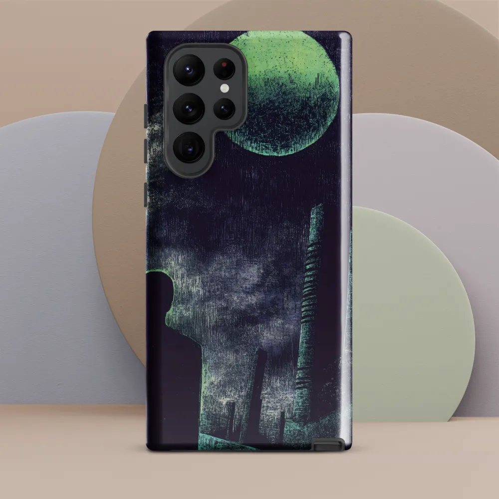 Lunar Solitude | Phone Case |  S22 Ultra | Tough Case | Glossy
