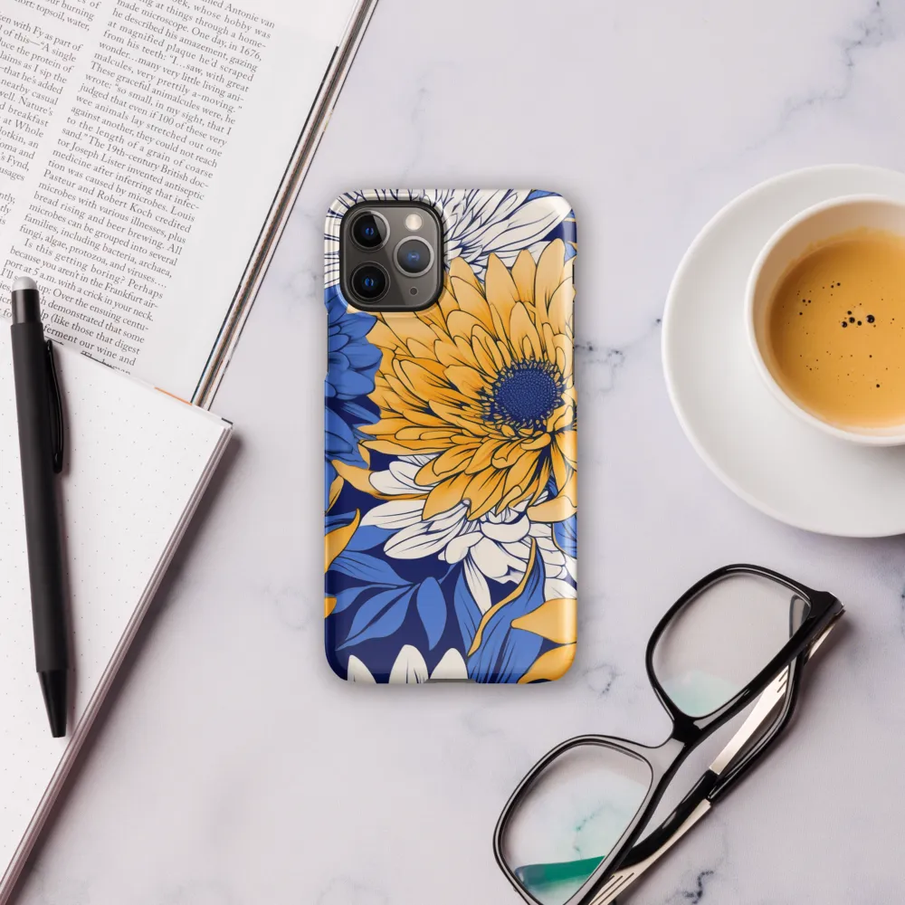 Floral Harmony in Blue and Yellow